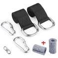 thumbnail image 4 of Kit de correas para columpio de árbol para colgar de servicio pesado de 5 pies con mosquetón, 4 of 8