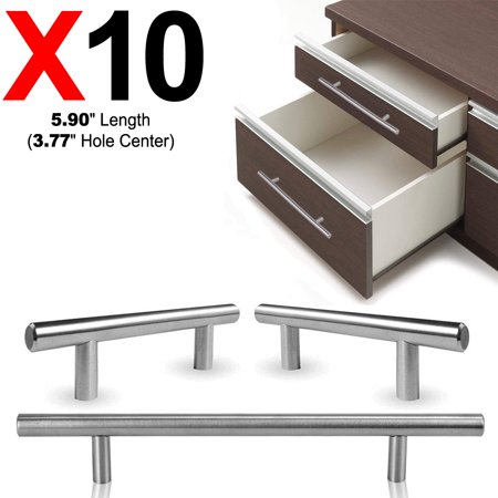 10x Stainless Steel Bar Handle Pull With A Fine Brushed Finish