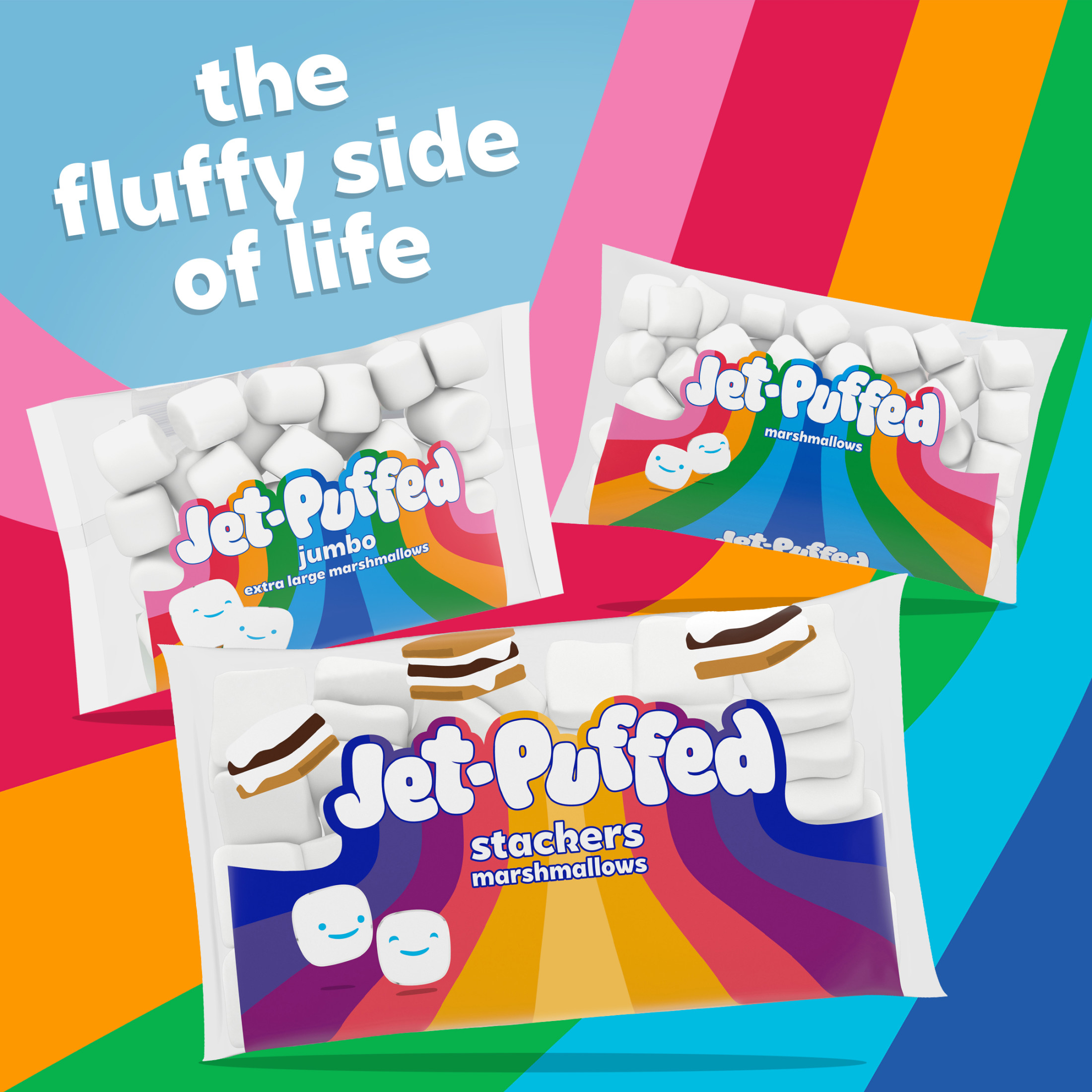 Jet-Puffed Stackers Marshmallows, 8 oz. Bag