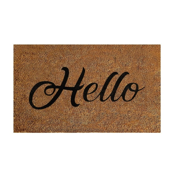 KWASOME Rustic Carpets Coir Welcome Mats For Front Door, Funny Door Mats Outside Patio Porch Farmhouse