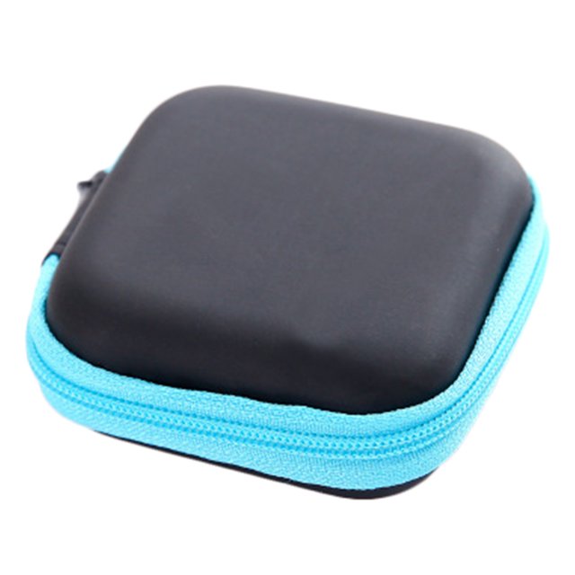 Earphone Headphone Storage Box Portable Zipper square USB cable PP USB Cable Smartphone Adapter Bag Pocket Pouch