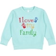 thumbnail image 2 of Inktastic I Love My Family Toddler Sweatshirt, 2 of 4