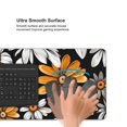thumbnail image 5 of Hirioo Yellow White Daisy Pattern for Mouse Pad ,Anti-Slip Base, Durable Stitched Edges, Perfect for Gaming, Office, and Home Use,16x35.5in, 5 of 9