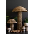thumbnail image 2 of Set of Two Woven Seagrass Mushrooms, 2 of 7
