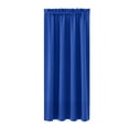 thumbnail image 3 of Xuniizn Blackout Curtains for Bedroom Thermal Insulated - 100%Polyester Black Out Curtains 2 Panels Set Room Darkening Window Curtains for Living Room, Blue, 3 of 5