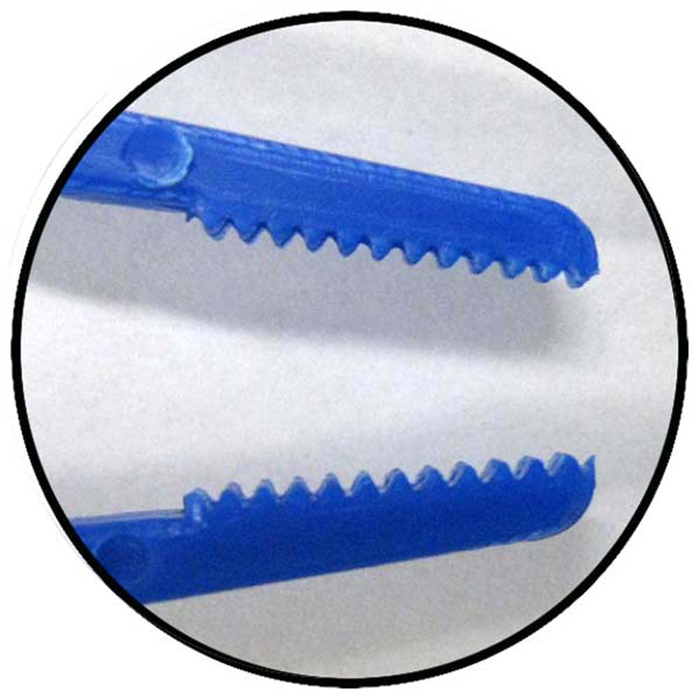 ToolUSA: S1-30004-Z04 5 Blue Non-Magnetic Plastic Tweezer Pack of 4 Pcs
