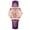 Purple, variant on Fashion Leather Strap Watch – Sparkling Dial, Glow Feature & Quartz Accuracy