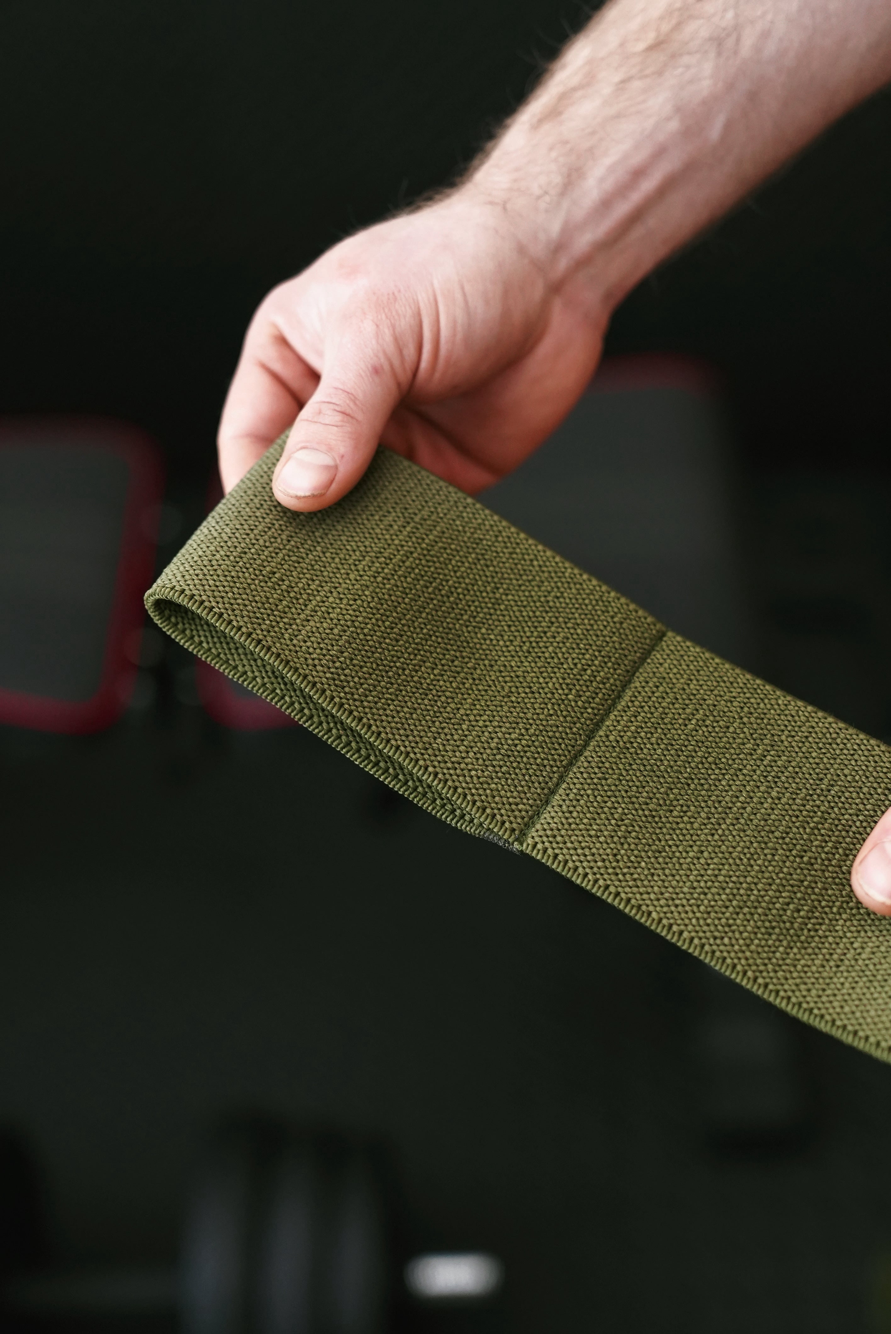 Bay Gear Co. Weightlifting Elbow Wraps (1 Pair) - Flexible Elbow Compression Strap & Joint Support Brace - For Bench Press, Powerlifting, Overhead Pressing and Heavy Lifts - OD Green