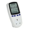 Power Meter Plug with Battery LCD 7 Display Modes Electricity Usage