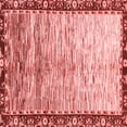 thumbnail image 1 of Ahgly Company Indoor Square Abstract Red Modern Area Rugs, 3' Square, 1 of 4