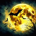 thumbnail image 1 of Chauves-Souris d'Halloween - Peinture Diamant DIY, 1 of 6