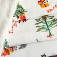 thumbnail image 4 of Great Bay Home Velvet Plush Sherpa Warm and Cozy Holiday Prints  (50" x 60" Throw, Holiday Cats), 4 of 5