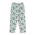 thumbnail image 5 of Sigee Bears and Tropical Leaves Print Women's Soft Pajama Pants - Breathable and Comfortable Lounge Sleep Bottoms with Elastic Waistband and Pockets-Medium, 5 of 9