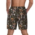thumbnail image 4 of Uemuo Mushroom Garnish Pattern Mens Swim Trunks Quick Dry Board Shorts with Mesh Lining, Stretch Beach Shorts Quick Dry No-Chafing Board Shorts-X-Large, 4 of 9