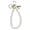 White 1Pack, variant on Women's Faux Pearl Keychain Golden Car Key Chain Backpack Key Pendant Accessory Key Ring Hanger Gift For Loved Ones Heart Shaped Car Key Holder