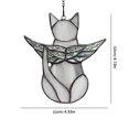 thumbnail image 5 of Decoración De Gatos Adornos para gatos, regalos para amantes de los gatos, adornos para ventana de Patio, coche, gris claro, 5 of 5