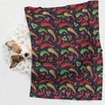 thumbnail image 6 of Naloa Red Chili Dog Blanket, 3 Sizes Cat Blanket for Indoor Cats Large Medium Small Dog Gifts-Small, 6 of 8