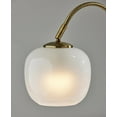 thumbnail image 6 of Adesso Magnolia 21.75" 1-Light Antique Brass Table Lamp with White Glass Shade, 6 of 6