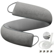 LAKYRIK 36in Weighted Door Draft Stopper, Under Door Draft Blocker For Reduce Hot Cold Air Wind Noise, Heavy Duty Under Door Draftfor Easy Install, Sound Proofing Gap Filler, Gray