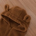 thumbnail image 4 of Frostluinai Toddler Polar Fleece Sleeveless Vest Jacket Sherpa Hoodies Cute Bear Sweater Zipper Warm Fall Winter Outwear, 4 of 8