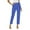 Blue, variant on Aloohaidyvio Womens Pants Leggings,Fashion Women Plus Size Casual Solid Elastic Waist Pocket Loose Pants