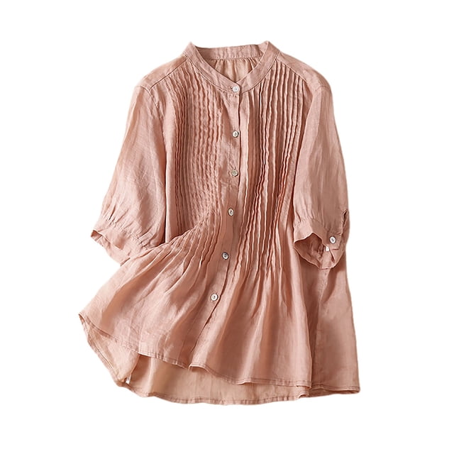 Hauts pour Femmes Manches Longues Ample Adulte Mode Mignon Chemise de Travail Chemises pour Femmes Mignon Haut d'Été Haut de Course Chemises d'Été pour Femmes Chemises de Compression pour Femmes pour l'Été