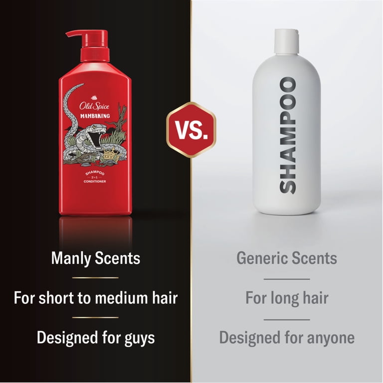 Old Spice Mamba King 2n1 Shampoo and Conditioner, Male - Walmart.com