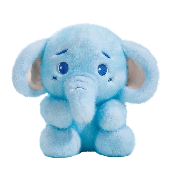 Elephant Stuffed Animals Plush Toys 12 inches Blue, Fluffy Elephant Plushie Cuddly Pillow Gift for Boys Girls & Adults