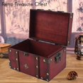 thumbnail image 2 of Retro Treasure Chest Vintage Wooden Storage Box Antique Style Jewelry Organizer for Jewelry Box Tri, 2 of 5