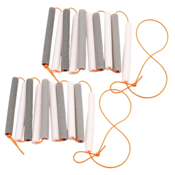 yotijay 2 Elastic High Jump Ropes with Cross Tension, Versatile, Accessories for Men And Orange