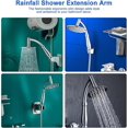 thumbnail image 5 of Rainfall Shower Extension Arm Shower Head Arm Shower Head Extension Arm Adjustable Extension Shower Arm Shower Head Long Arm Shower Head Extension for Rai, 5 of 5