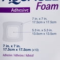 thumbnail image 5 of Aquacel Foam Dressing 7 x 7" Square with Border Waterproof Film Backing 420621 10 per Box, 5 of 5