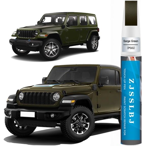 PGG Sarge Green Touch Up Paint Compatible with JeepExact Match 2 in 1 Touch up Paint for Chips and Nicks Repair