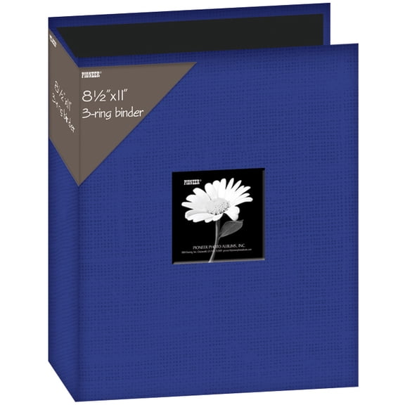 Pioneer 3-Ring Fabric Album 8.5"X11"-Blue