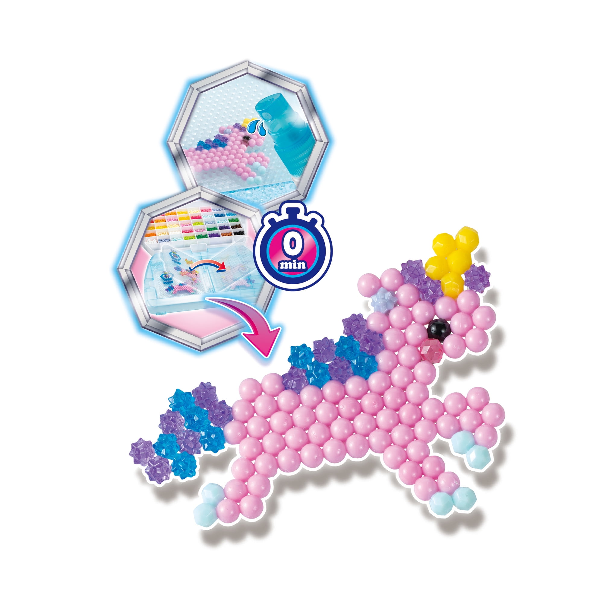 Aquabeads Deluxe Carry Case, Complete Arts & Crafts Bead Kit for Children - over 1,400 beads and deluxe bead storage case