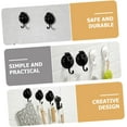 thumbnail image 3 of 2 Pcs Hook up Traceless Wall Hooks Wall Suction Hooks Decorative Wall Hook Jewelry Hooks Heavy Duty Coat Hangers Wreath Hangers Vacuum Hooks Wall-Mounted Hooks Non-Punching Hooks, 3 of 5