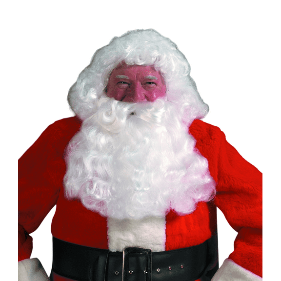 The Costume Center 2-Piece Santa Claus Deluxe White Wig & Beard - Adult One Size