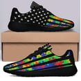 thumbnail image 3 of Autism Awareness Shoes Sneakers Black Size 13, 3 of 7