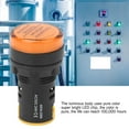 thumbnail image 3 of 10Pcs BERM LED Power Indicator Light Semiconductor Energy, Saving Lamp φ22mm 24V AD16, 22d S - Super Bright, Sturdy, Screw, Type Wiring Signal Light, PC Flame Retardant Shell,, 3 of 7