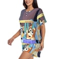 thumbnail image 2 of Lsque Bluey Women's Short-Sleeved Pajama Set - 2 Piece Soft and Lightweight Sleepwear Set-4X-Large, 2 of 9