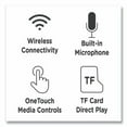 thumbnail image 6 of Serenity Stereo Wireless Headphones With Microphone, White With Rose Gold Accents | Bundle of 5 Each, 6 of 6