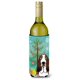 thumbnail image 1 of ""Caroline'S Treasures Botella De Vino Árbol De Navidad Y Basset Hound Koozie Hugger 750 Ml Multicolor"", 1 of 1