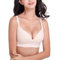 thumbnail image 3 of Women's Plus Size Nursing Bra Wireless Bra Sleeping Maternity Bra Breastfeeding Bra, 3 of 4