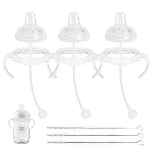 Kit de Conversión para Vaso Entrenador XUNICUTE 3-Pack con Pajilla de Silicona