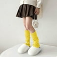 thumbnail image 6 of Cethrio Girls Knee-High Socks, Stretch Thermal Knitted Princesses Winter Socks Yellow Size 5-16T, 6 of 6