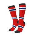 thumbnail image 2 of Norway Flag Knee High Socks for Women Long Leg Warmers Socks, 2 of 7
