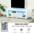 thumbnail image 4 of HOMCOM Modern TV Stand Media Console Table w/ LED Lights for 55" TV, 4 of 10