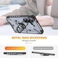 thumbnail image 5 of ELEHOLD Heavy Duty Rugged Case for Samsung Galaxy A16 5G,360° Rotation Ring Holder Kickstand Function Anti-Slip Work with Magnetic Car Mount Shockproof Protective Case,Gray, 5 of 8