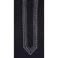 thumbnail image 4 of Kurta Courte en Coton pour Hommes Brodée Mode Indienne (Bleu Marine, G), 4 of 5