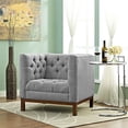 thumbnail image 5 of LexMod Panache Fabric Armchair, Expectation Gray, 5 of 5
